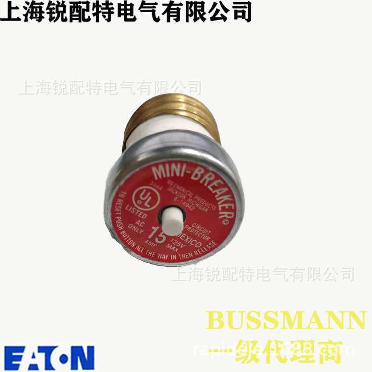 巴斯曼BUSSMANN BP/MB-15 125V15A巴士曼插头保险丝