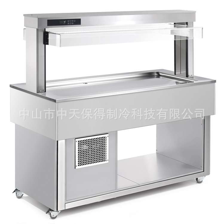 不锈钢冰台商用冷藏冷冻超市冰鲜台饭店商用海鲜冰台展示柜