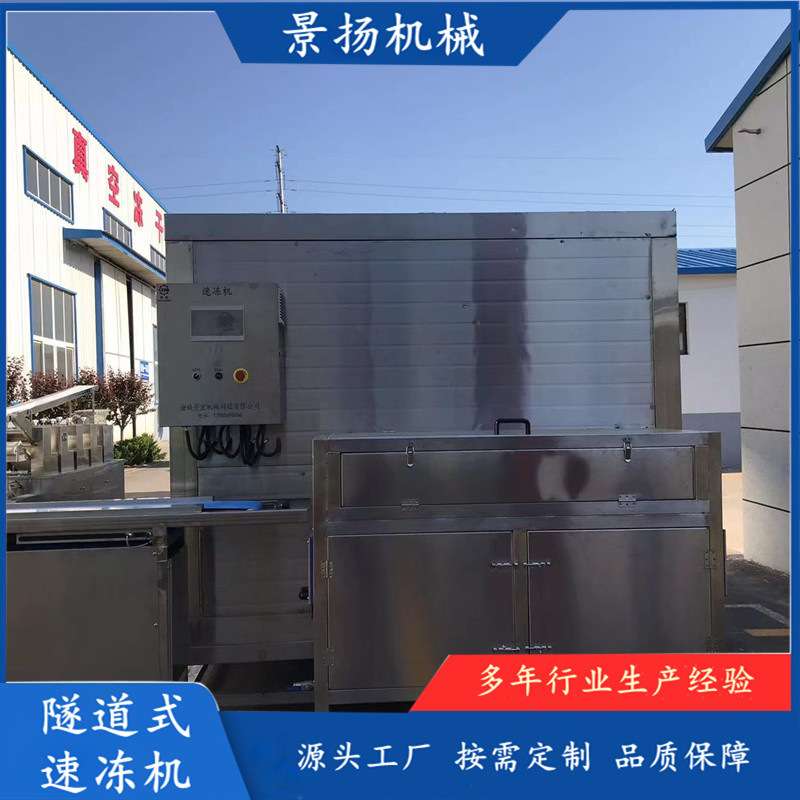 肉串丸子隧道式速冻机 商用大型生耗冷冻设备 海参速冻流水线