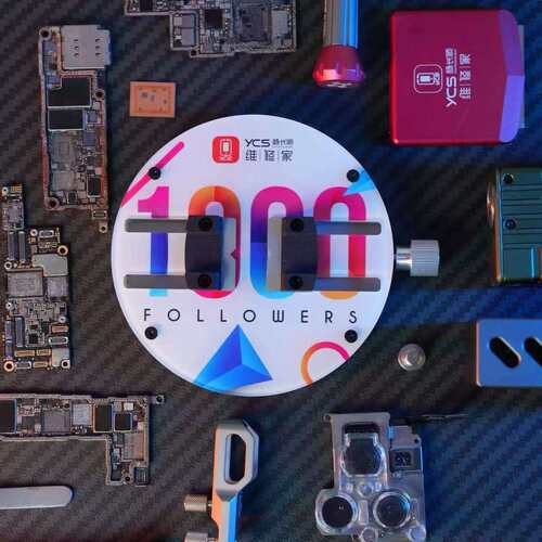 YCS-H03 Pro通用手机PCB板圆形夹具主板焊接CPU IC芯片胶/除锡修