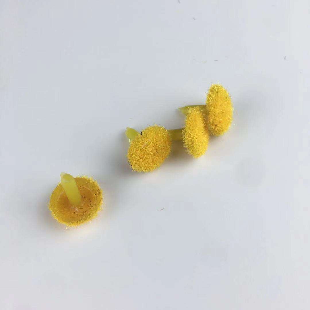 丝网花材料仿真花材料花束纸箱葵花芯仿真菊花黄边花芯