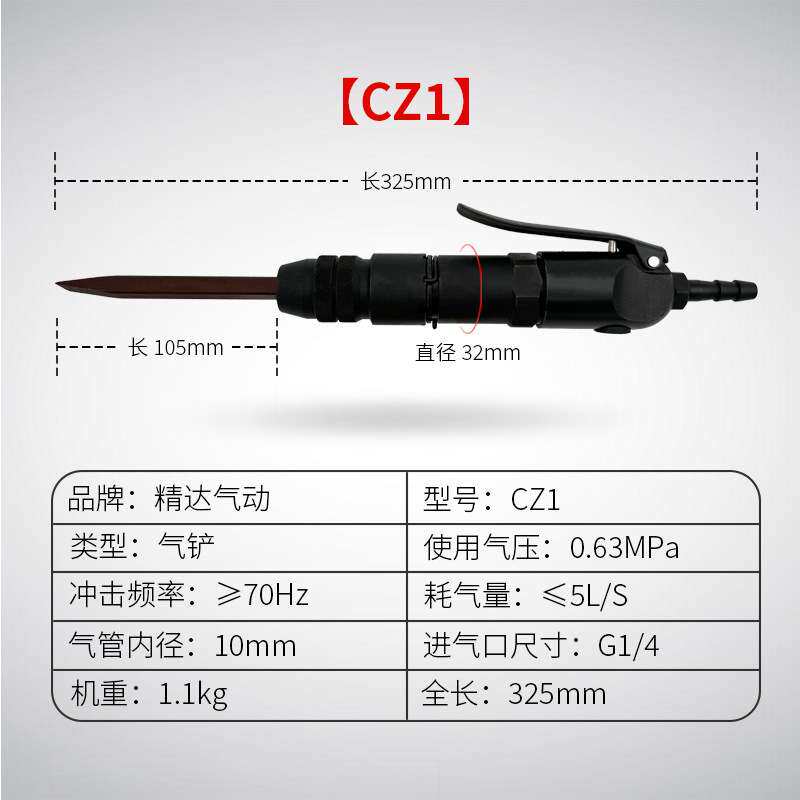 气铲CZ1/CZ2工业行家选风铲小刮铲除锈破口铲削上海工友源头工厂图片