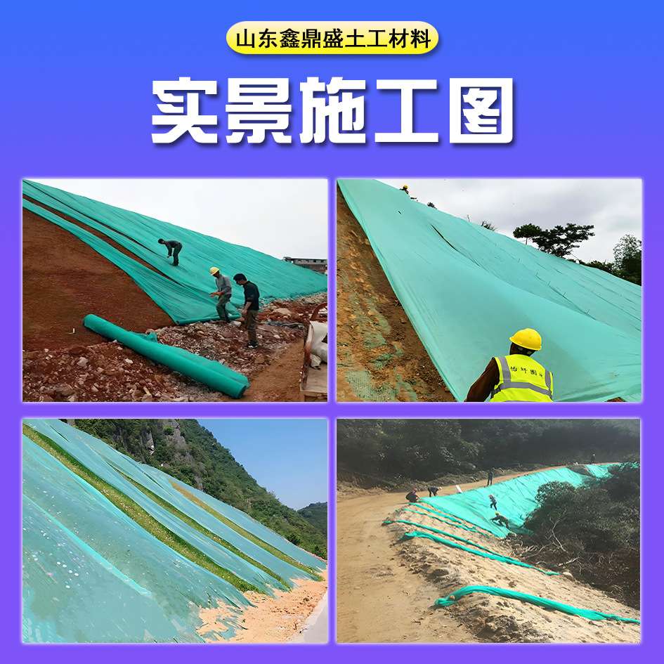 无纺布草坪绿色防尘护坡草籽覆盖膜卷状柔韧耐撕裂新料土工布现货