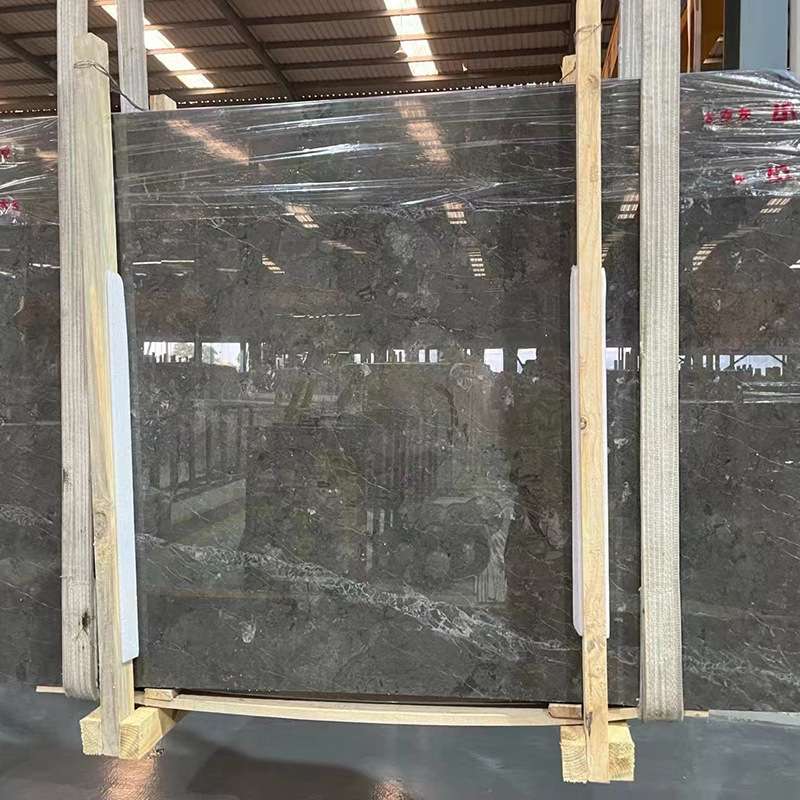 阿里灰星耀灰大理石楼梯台阶室内外砖地面墙面装饰材料大理石纹