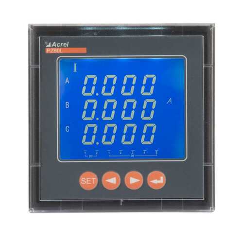 安科瑞PZ80L-AI3三相数显电流表LCD液显电力仪表支持DO模拟量输出