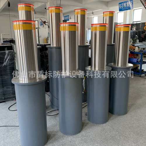 厂家供应液压伸缩桩增城从化海珠区单位门口防冲撞路障升降柱设备
