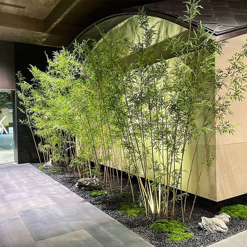 仿真竹子造景新中式室内景观绿植盆景庭院酒店隔断假植物装饰摆件