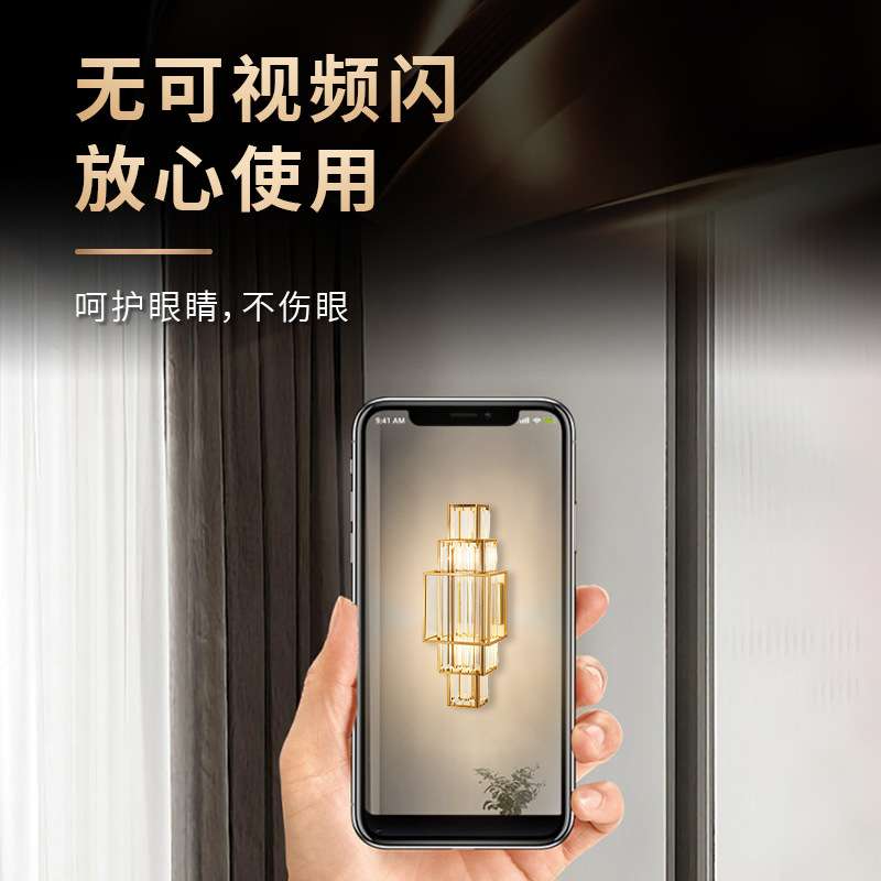 欧式水晶壁灯楼梯卧室走廊床头墙壁灯LED灯具跨境热销轻奢家用