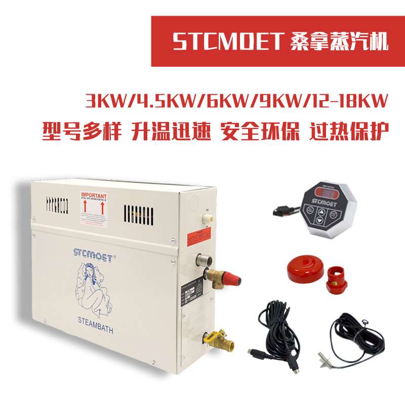 厂家直供4.5KW蒸汽机湿蒸机 商用家用蒸汽机 桑拿房设备 质量保证