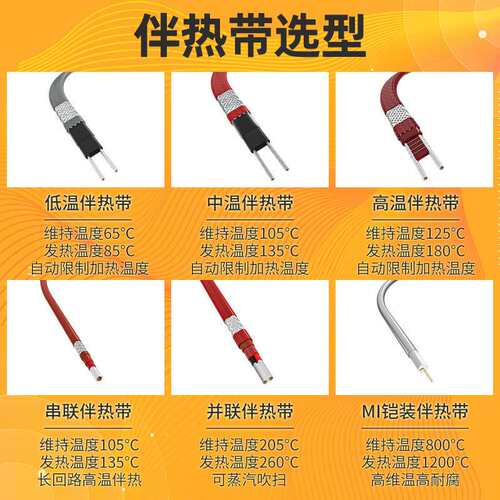 并联恒功率电热带单项恒功率电热带三项恒功率电伴热系统工厂货