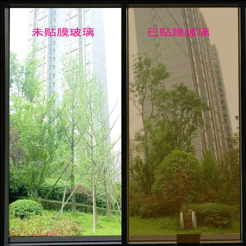 单项透视膜防晒膜玻璃贴太阳膜隔热防爆遮阳遮光玻璃门窗贴膜镜面