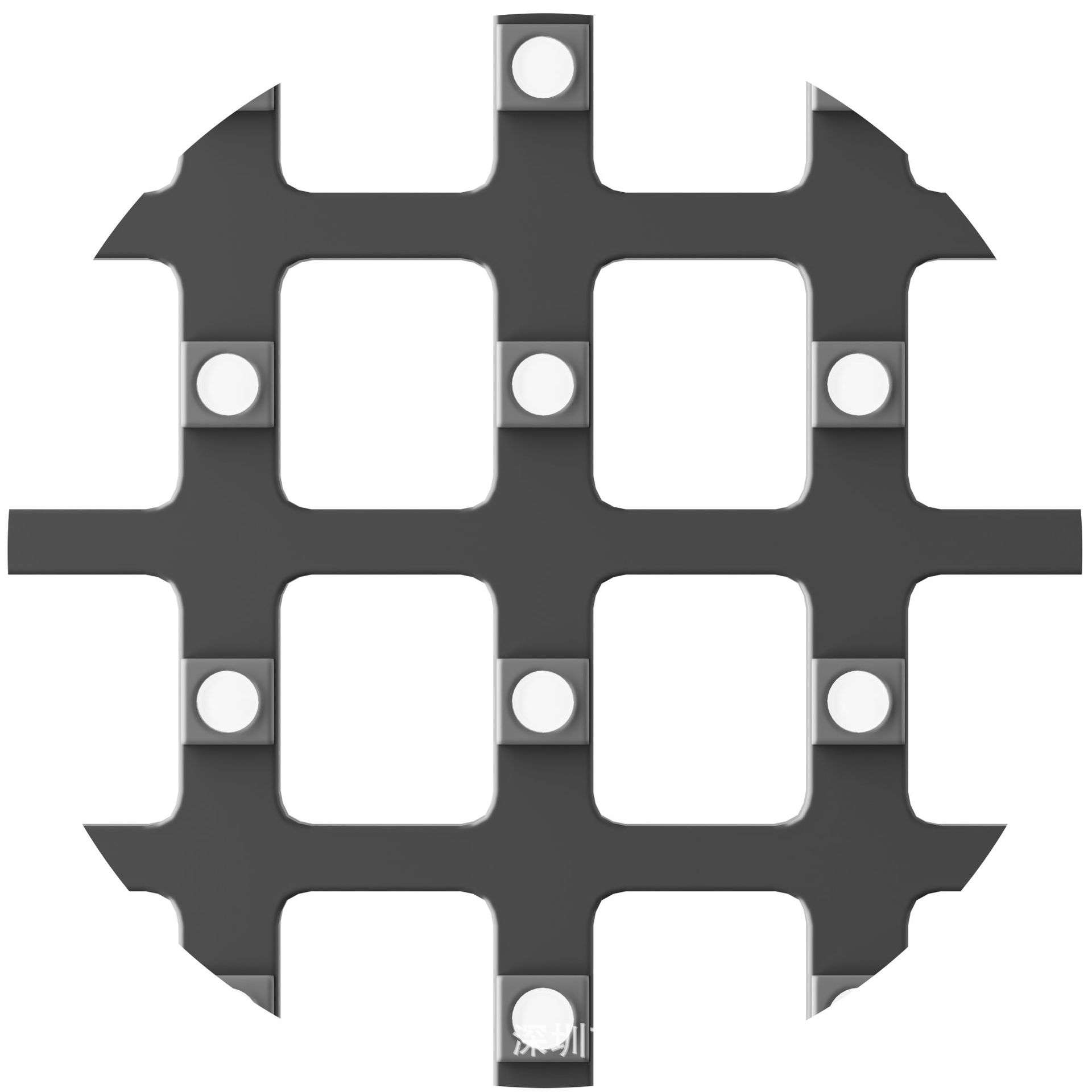贴膜led全息屏隐形透光屏 LED全息蜂窝屏厂家  国佳p5隐形屏