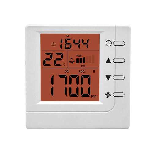 KF-800F 新风智能控制器 带CO2和温度检测 三挡调速预留RS485
