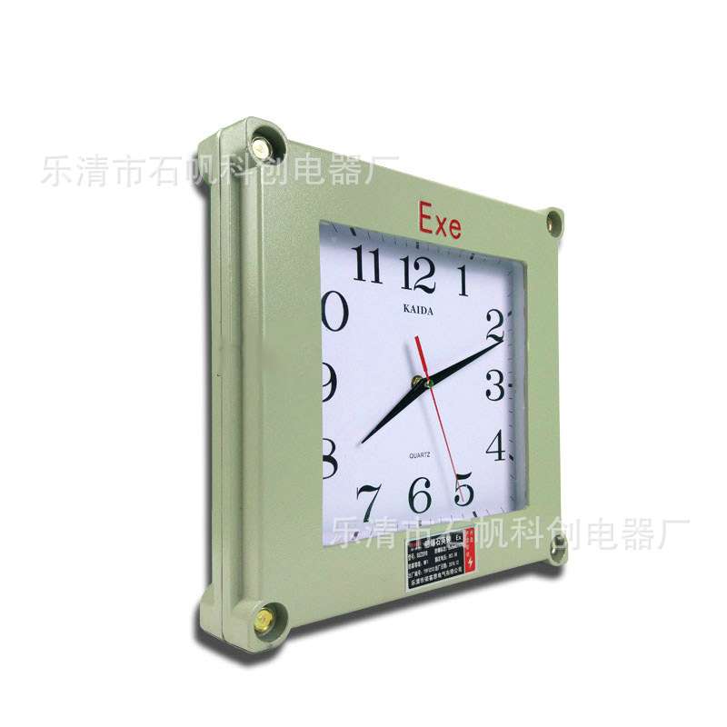 防爆石英钟 300*300 壁挂 指针式 电子钟 BSZ 方形挂钟