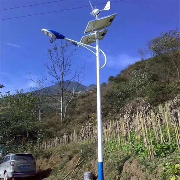 厂家供应太阳能LED路灯 太阳能路灯配件 A字臂6米农村太阳能灯