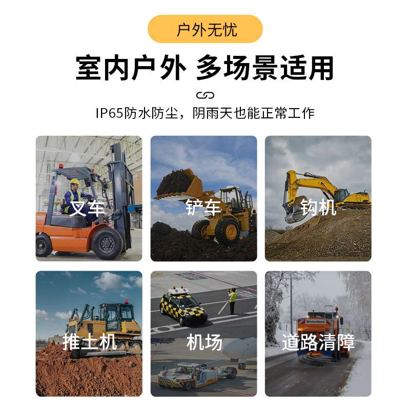 SF-901车载叉车声光警示爆闪灯磁吸车顶led信号闪烁警报灯12V24V