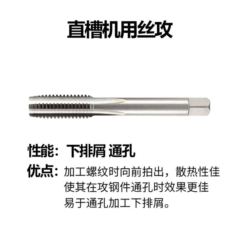 非标左牙直槽丝锥攻M15M16M17M18M19M20M21M22M23M24X3/2/1.25LH