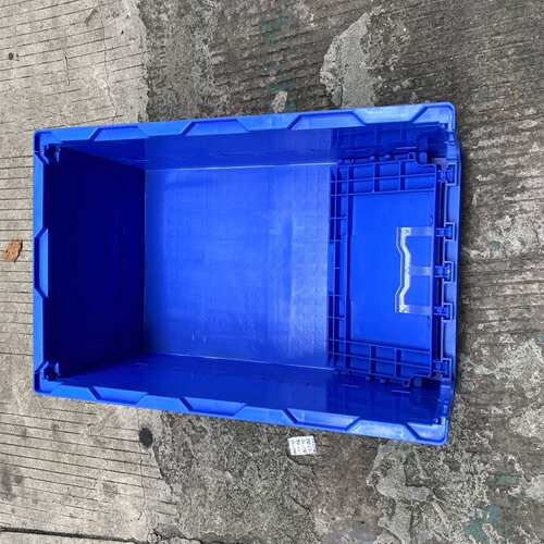 S806c塑料可折叠式周转箱650*435*310  PP料胶箱 蓝色灰色物流箱