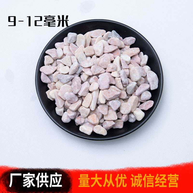 红黄水洗石 多肉盆栽铺面园林造景彩色小石子庭院造景洗米石