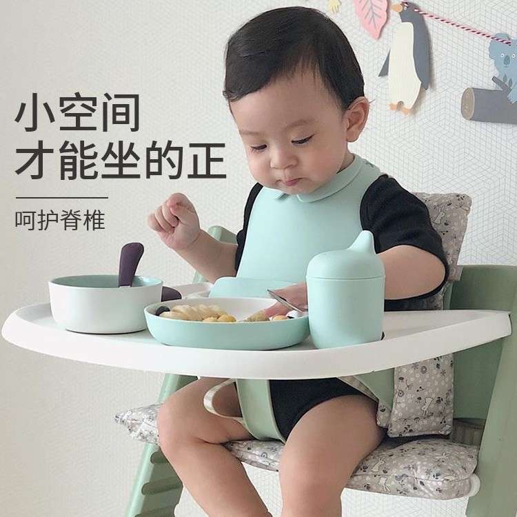 套餐款儿童成长椅餐椅实木婴儿宝宝吃饭座椅可调档儿童学习椅喂饭