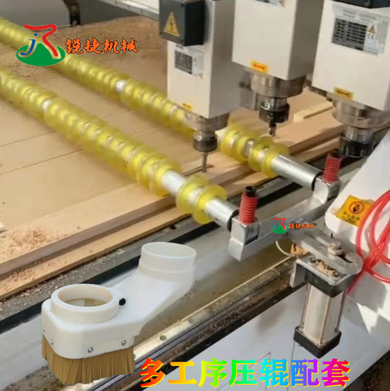 开料机气动压轮压辊 三四工序压板器雕刻机台面压料器 雕刻机配件图片