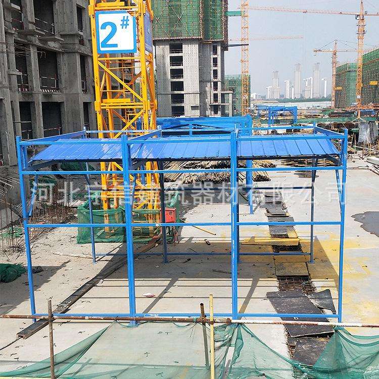 钢筋加工棚木工防护护栏安全通道建筑工地套丝机厂家耐用防撞