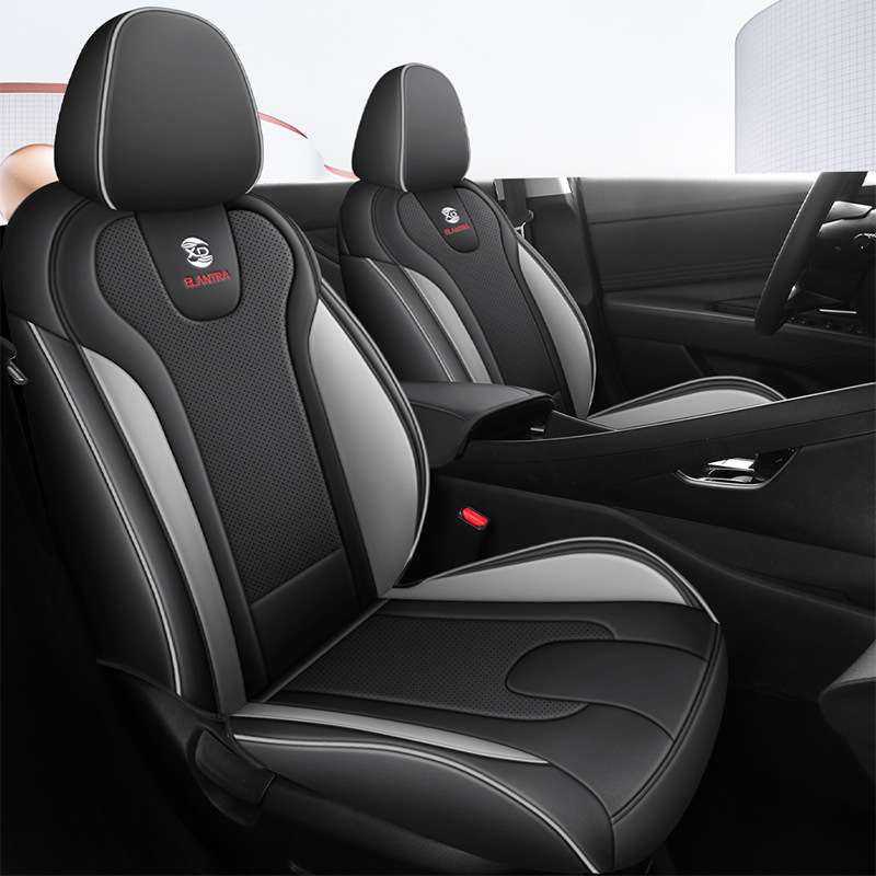 【跨境】Elantra 21-24 现代专用汽车座椅套四季耐磨皮革坐垫外贸
