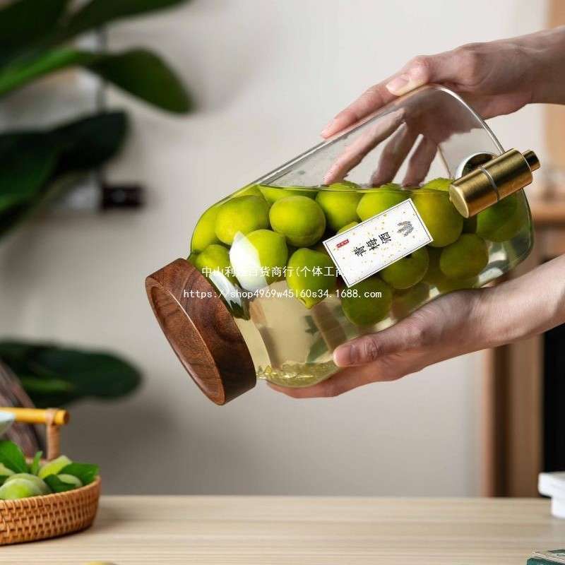 青梅泡酒玻璃瓶带龙头家用密封泡酒罐酿酒瓶果酒空瓶酒坛