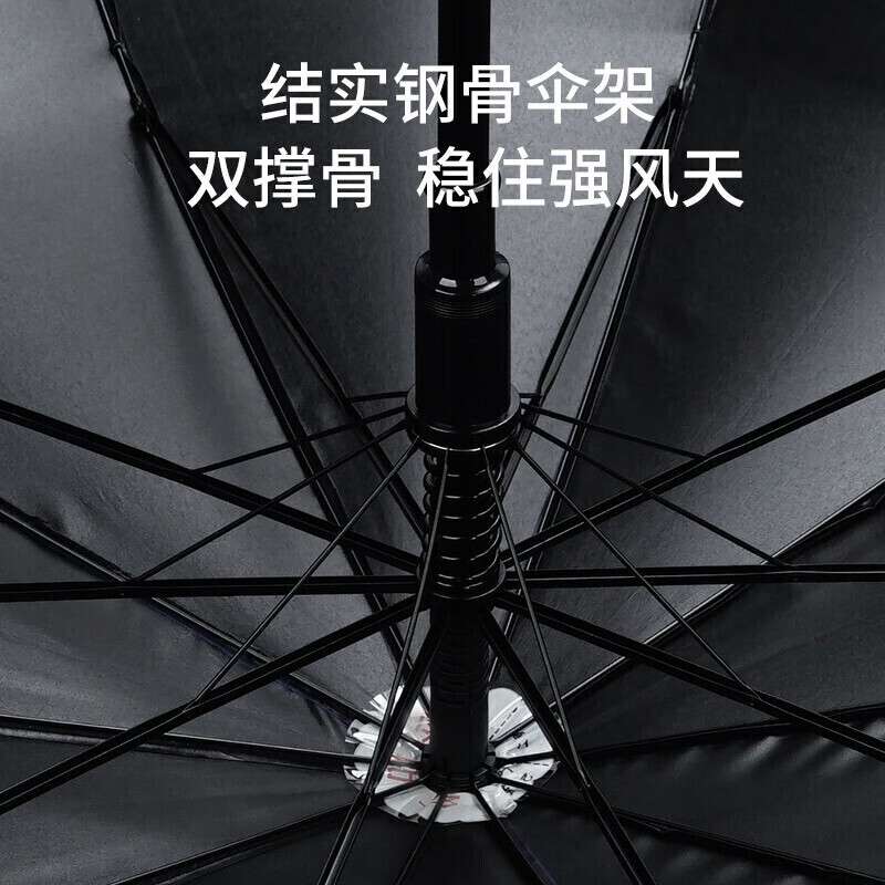 红叶直杆黑胶迅猛豹伞1878 三款颜色