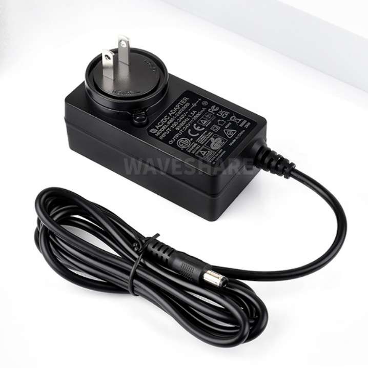 微雪美/欧/英规电源24V 2A 外径5.5内径2.1 DC插孔 线长约 1.2m
