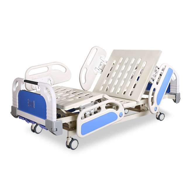 摇柄病床双摇护栏升降养老院护理床起背抬腿升降手摇三功能床