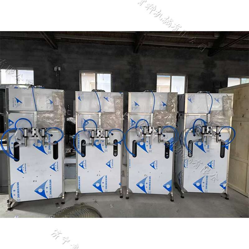 4工位半自动灌装机 自流式液体定量装瓶机 洗手液洗洁精灌瓶机