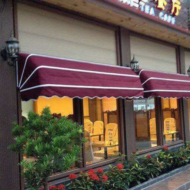 户外防雨遮阳棚伸缩式遮雨棚折叠蓬阳台遮雨篷手摇蓬法式棚西瓜蓬