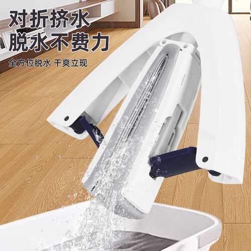 海绵拖把33CM家用一拖新款免手洗净吸水胶棉式地拖拖地神器加大
