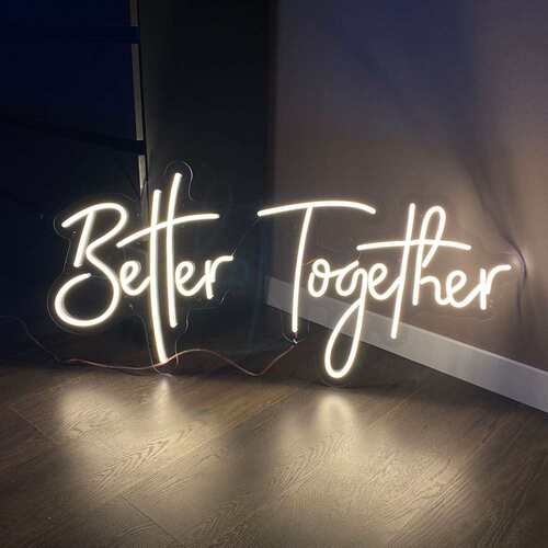 英文字母霓虹灯bettertogethe