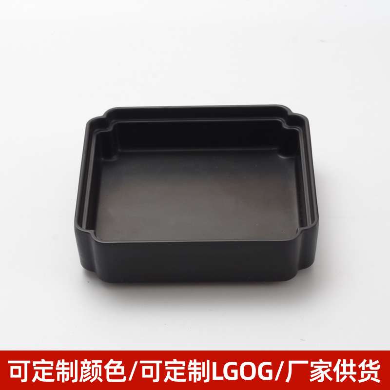 密胺茶盘中式功夫简约托盘家用储水式茶托茶台茶海壶承田园风茶具
