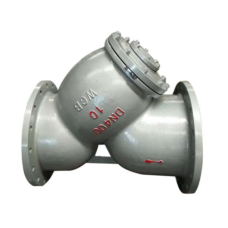 铸钢法兰Y型过滤器GL41H-16C不锈钢网子100目Flanged Y-strainer