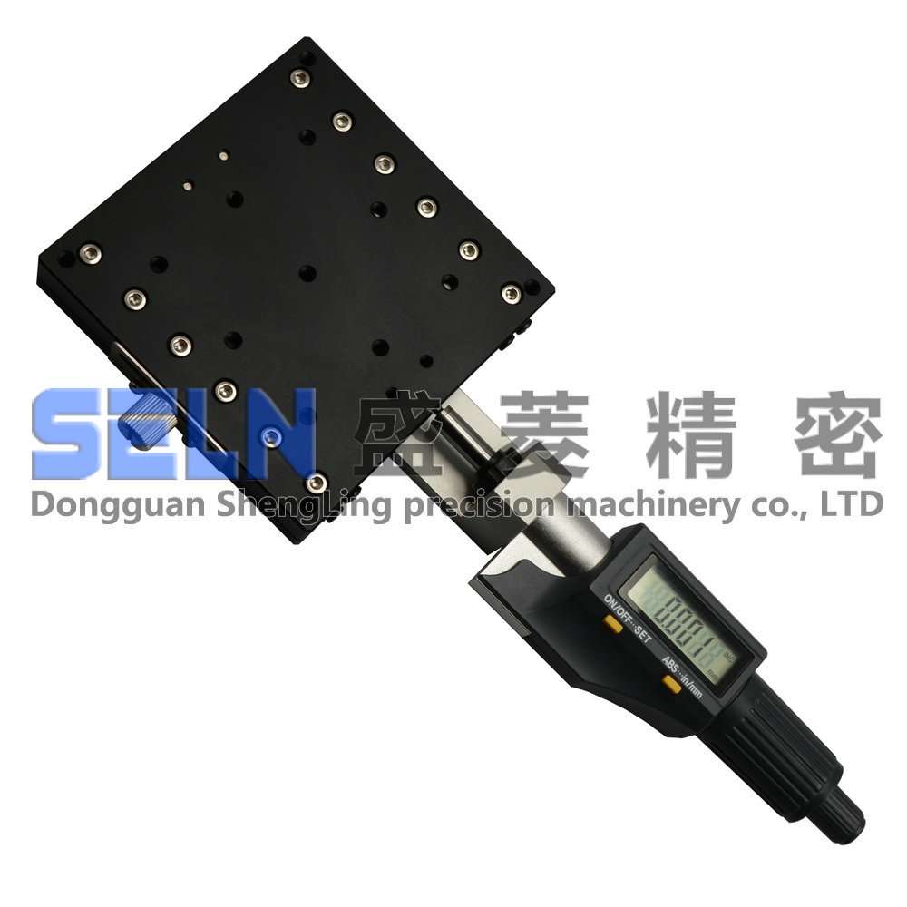 售 X轴LX90-C-D数显交叉导轨高精度旋钮千分尺手动可调架位移平台