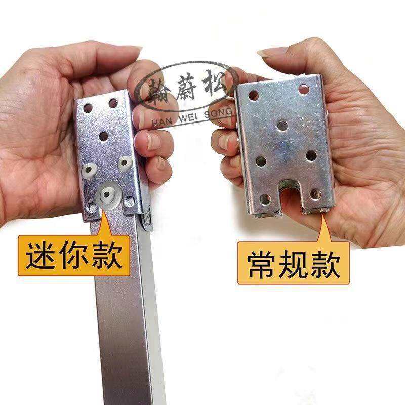 90度铁制迷你折叠头床车餐桌折叠自锁铰链合页房车改装五金配件
