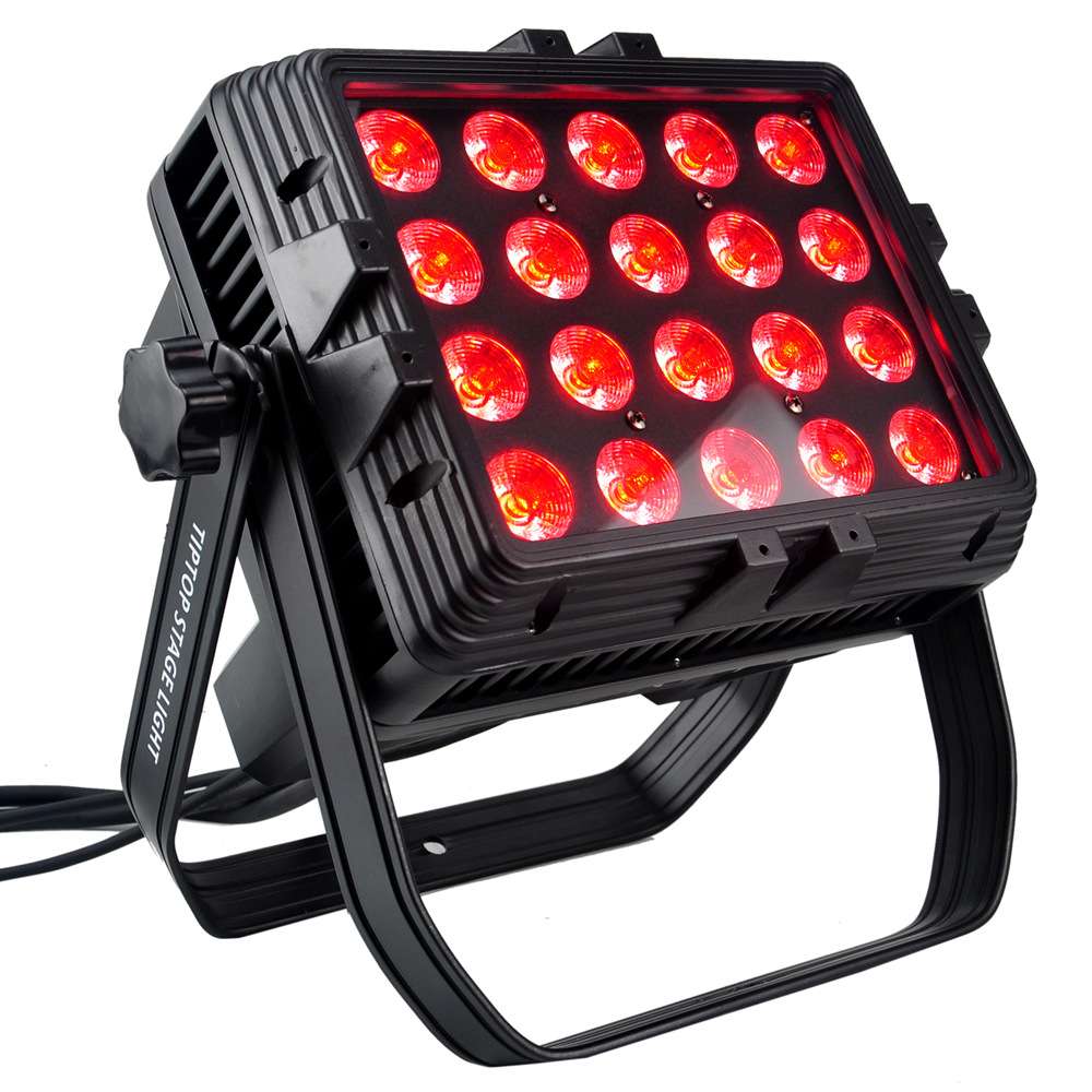 跨境 舞台LED背景灯 20颗18W6合1灯珠 户外方形LED洗墙投光灯