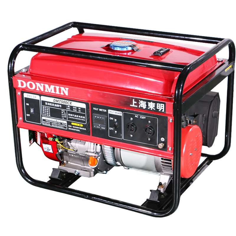 东明DONMIN 单相220v6KW户外野外小型工程汽油发电机 DM7500CX