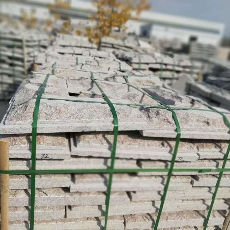 花岗岩蘑菇石凹凸面异形外墙贴板园林景区建筑文化石芝麻灰石材厂