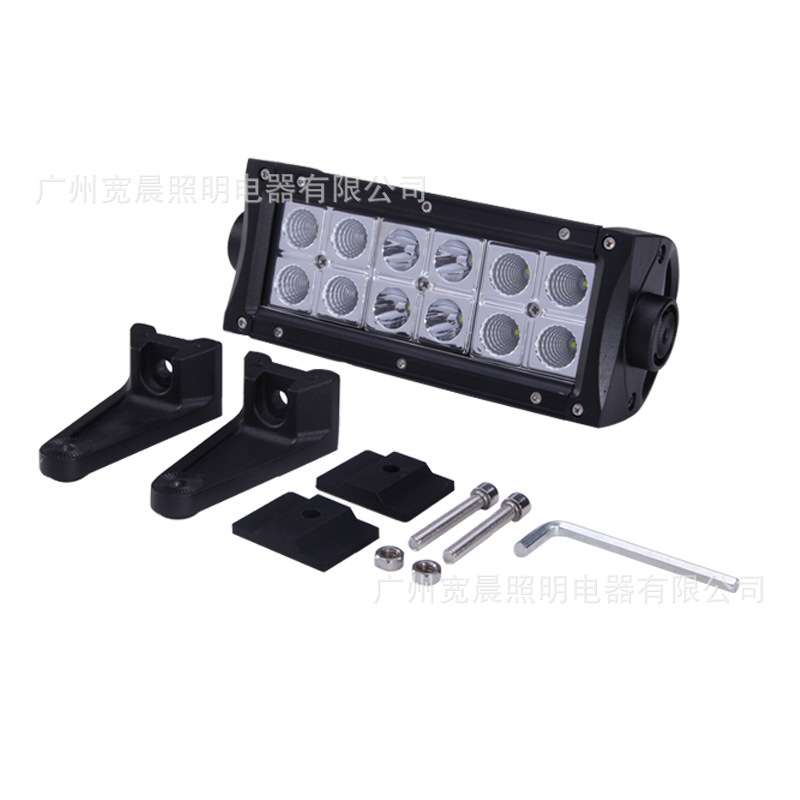 36W LED长条灯越野车灯适用7.5英寸牧马人车顶灯保险杠灯引擎盖灯