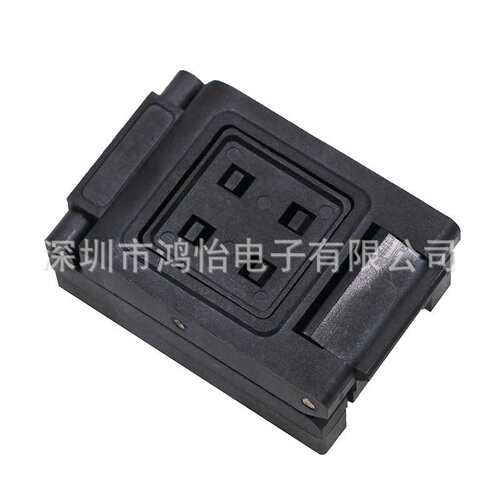 HMILU厂家现货flash芯片BGA24翻盖弹片老化测试座4*6W25Q64烧写座