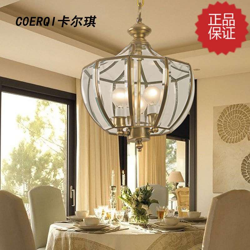 全铜灯小吊灯餐厅灯过道门厅玄关阳台阳光屋露台新款全铜吊灯