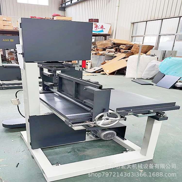 散热器铝芯型材切割带锯机 宏大切圆专用工装 塑料产品塑胶切割
