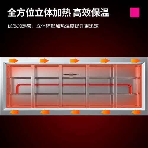 乐创(lecon)商用保温售饭台5格不锈钢快餐保温台售饭台LC-J-SCT05