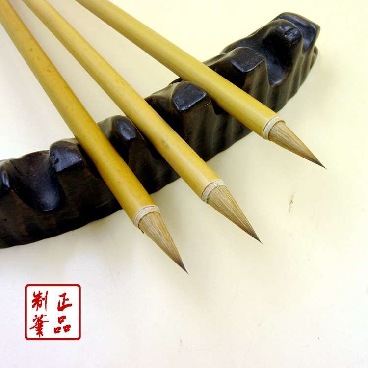 北尾狼毫 厂家直供 黄狼毫 兼毫 书写书画中小楷毛笔
