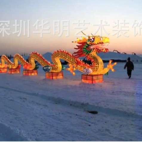 大型铁艺花篮造型中秋节传统花灯厂家直销龙骨结构纯手工舞台布置