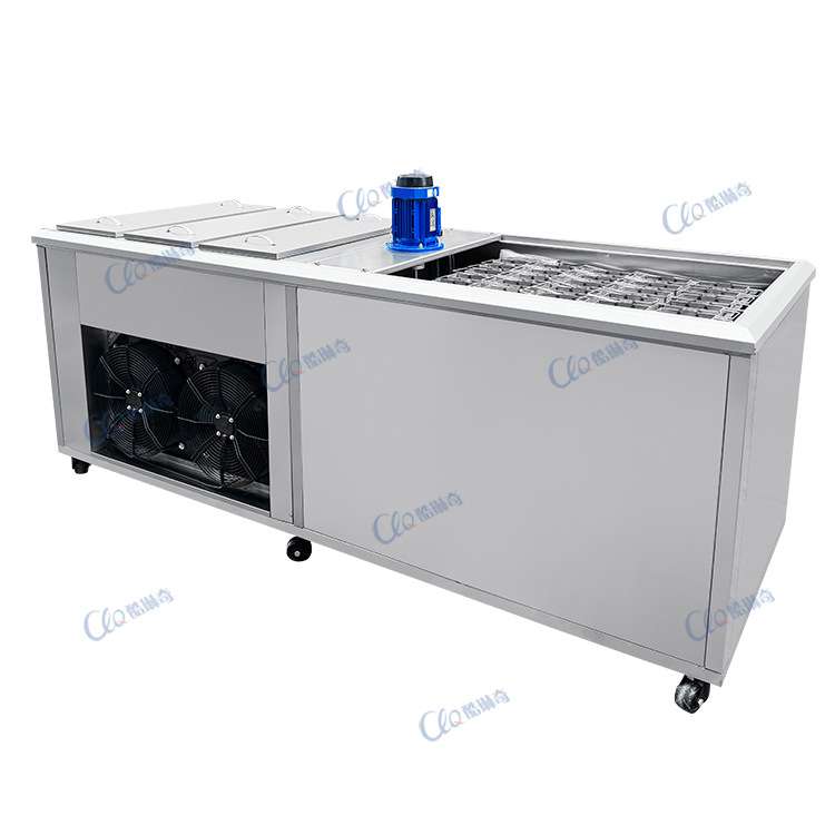 工业盐水式1吨制冰机全不锈钢材质模具 蔬菜海鲜运输冷冻冰块制作